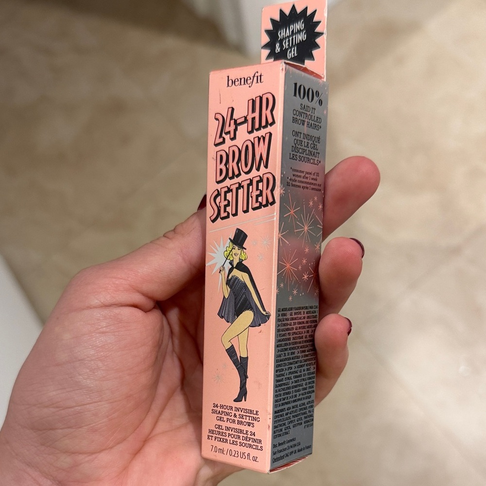 Benefit 24-HR Brow Setter in Pink and Black Packaging